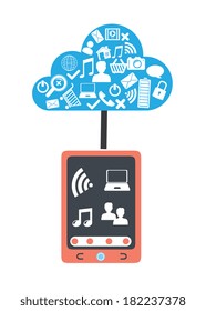 Technology design over white background, vector illustration