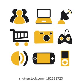 technology design over white background, vector illustration
