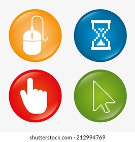 Technology design over white background, vector illustration
