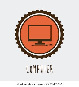 Technology design over white background, vector illustration