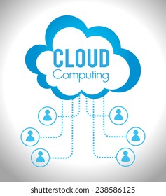 Technology design over white background, vector illustration.