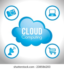 Technology design over white background, vector illustration.