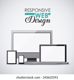 Technology design over white background, vector illustration.