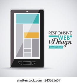 Technology design over white background, vector illustration.