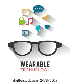 Technology design over white background ,vector illustration.