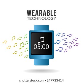 Technology design over white background, vector illustration.
