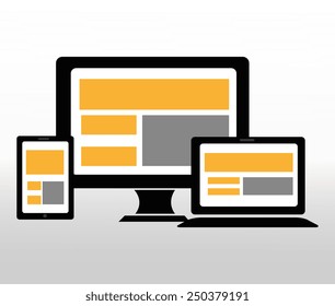 Technology design over white background, vector illustration.