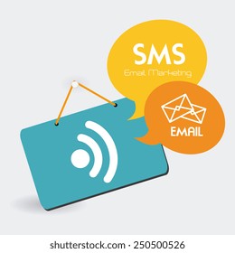 Technology design over white background, vector illustration.