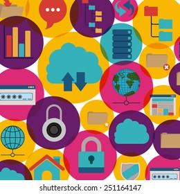 Technology design over white background, vector illustration.