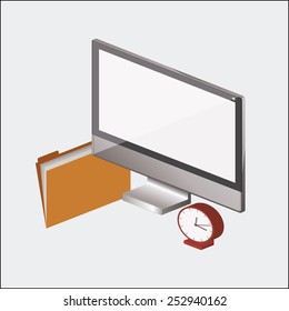 Technology design over white background, vector illustration.