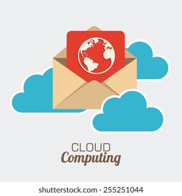 Technology design over white background, vector illustration.
