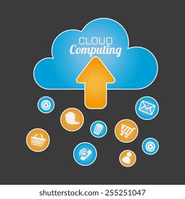 Technology design over white background, vector illustration.