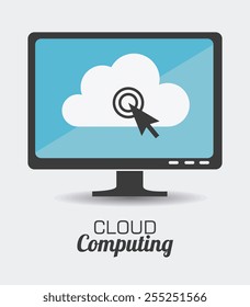 Technology design over white background, vector illustration.