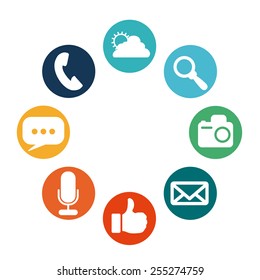 Technology design over white background, vector illustration.