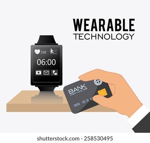 Technology design over white background, vector illustration.