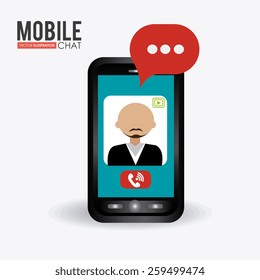 Technology design over white background, vector illustration.