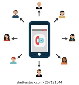 Technology design over white background, vector illustration.