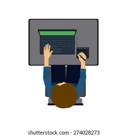 Technology design over white background, vector illustration