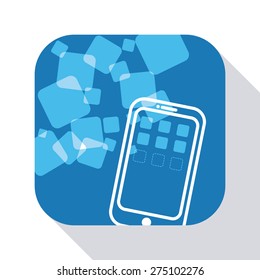 Technology design over white background, vector illustration.