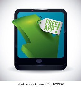 Technology design over white background, vector illustration.