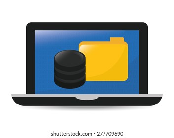 Technology design over white background, vector illustration.