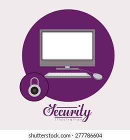 Technology design over white background, vector illustration