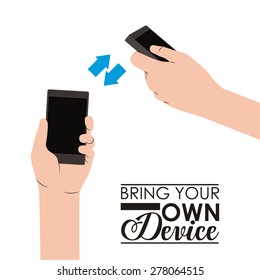 Technology design over white background, vector illustration