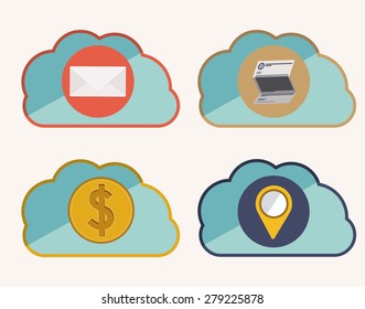 Technology design over white background, vector illustration