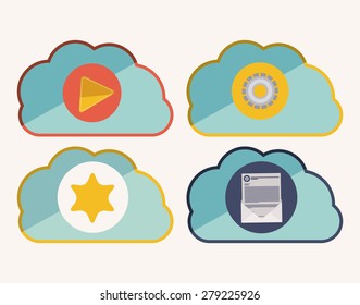 Technology design over white background, vector illustration
