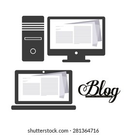 Technology design over white background, vector illustration