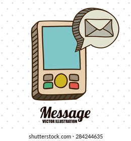 Technology design over white background, vector illustation