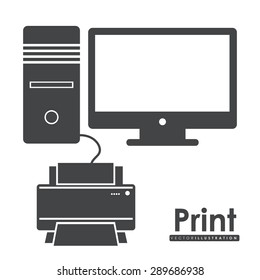 Technology design over white background, vector illustration