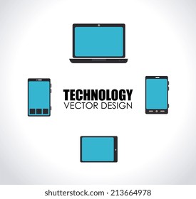 Technology design over white background,vector illustration