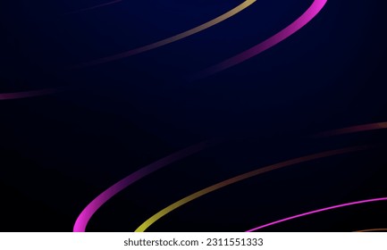 Technology design pink and orange line color background. Overlay colorful line light wallpaper. Circuit board technology background purple and blue light banner electronic system concept.