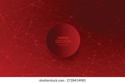 DESIGN DE TECNOLOGIA RED BACKGROUND PRO