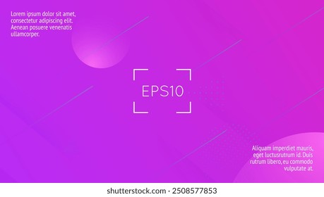 Technologiedesign. 3D-Banner rund. Digitaler Rahmen in Rosa. Layout der Musik. Vorlage für wellenförmige Geometrie. Geometrische UI. Kurve Zielseite. Violett Technologie Design