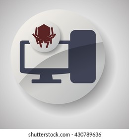 technology design. security system icon. Isolated illustration , vector