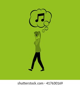 Technology design. social media icon. smartphone concept