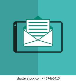 technology design. tablet icon. Colorful illustration , vector