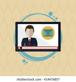 technology design. tablet icon. gadget concept, vector illustration