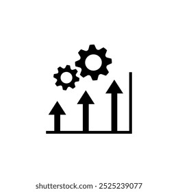 Technology development icon, innovation concept, system integration, software business, technical support, smart solution.