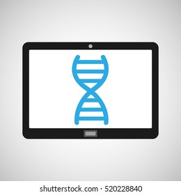 technology device health genetics concept vector illustration eps 10