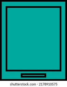 Technology device tablet, illustration, vector on a white background.