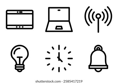 Technology and Devices icon set