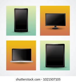Technology devices icons