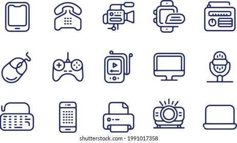 Technology, Devices, Phone, Computer, Smart Devices Icons