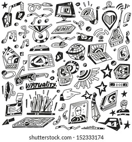 Technology devices ,Science - vector icons
