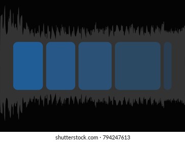 Technology digital abstract background. Banner Design Template with Abstract Music Equalizer Web Musical Bar Sound Wave Showing Volume for Presentation. Vector illustration of different banners.