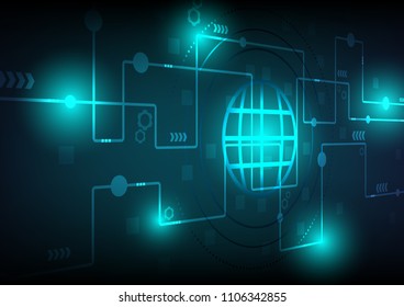 technology digital abstract background with modern network concept