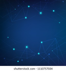 technology digital abstract background with modern network concept
